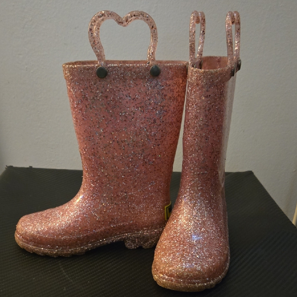 Western Chief Glittery Pink Kids Boots
